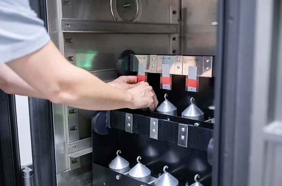 Performance du ruban dans des conditions de test